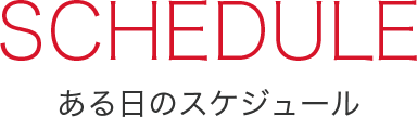 ある日のスケジュール